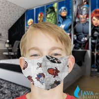 10 pcs Kid's Disposable 3D Face Mask w/ Hero's Design